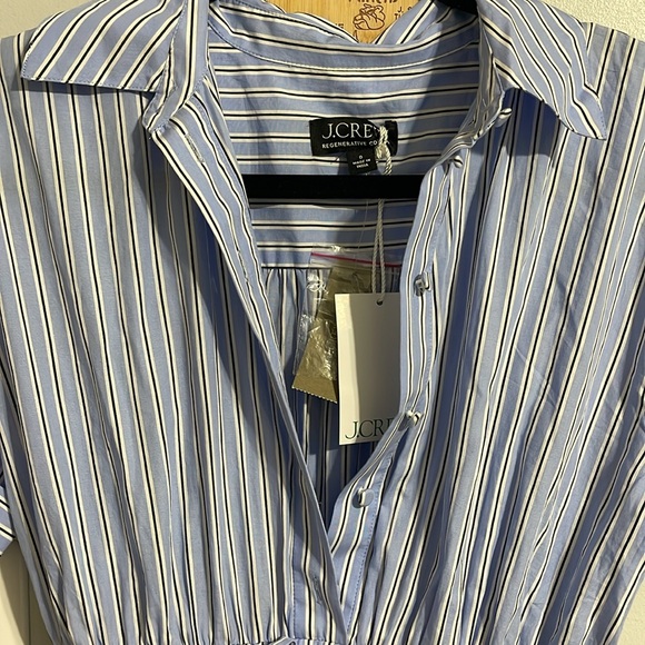 J. Crew Light Blue Striped Midi Dress - Picture 7 of 10